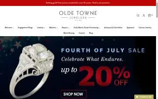 Olde Towne Jewelers website