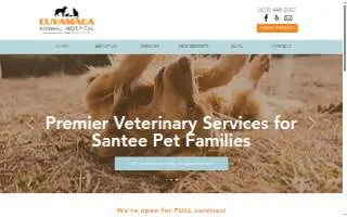 Cuyamaca Animal Hospital website