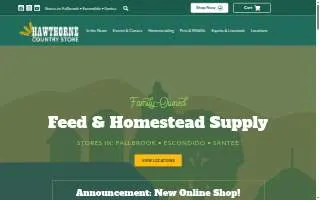 Hawthorne Country Store Santee website