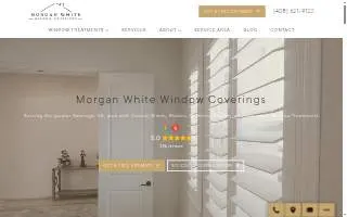 Morgan White Window Coverings website