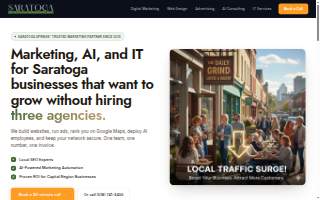 Saratoga Digital Marketing website