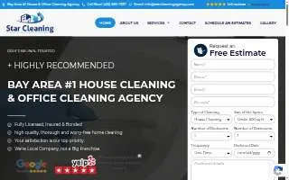 Star Cleaning Agency website