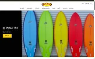 Inflight Surf Shop website