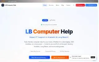 LB Computer Help of Seal Beach website