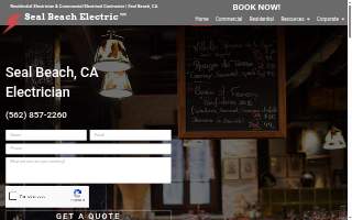 Seal Beach Electric website