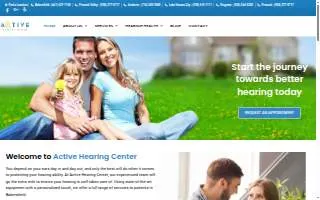 Active Hearing Center of Shafter website