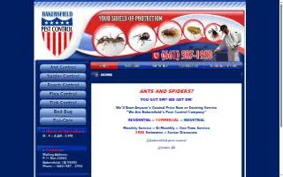 Bakersfield Pest Control website
