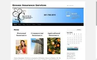 Groves Insurance Services website