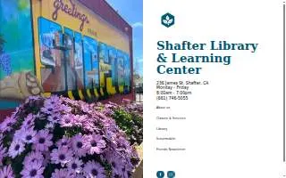 Shafter Library & Learning Center website