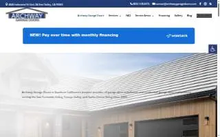 Archway Garage Doors website