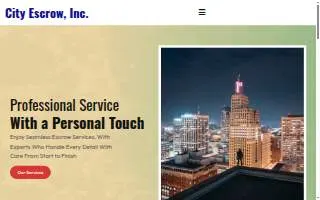 City Escrow, Inc. website