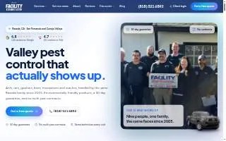 Facility Pest Control website