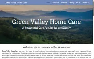 Green Valley Home Care website