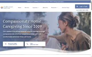 Pacific Coast Homecare website
