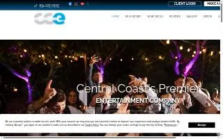 Central Coast Entertainment website