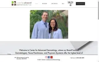 Center For Advanced Dermatology of South El Monte website