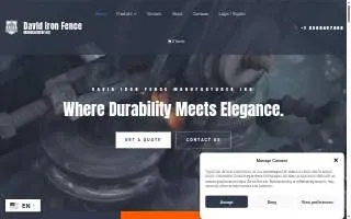 David Iron Fence Manufacturer & Supplier of South El Monte website