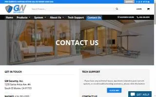 GW Security Inc of South El Monte website