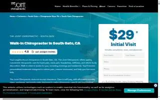 Chiropractor of South Gate website