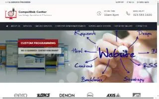 CompuWeb Center website