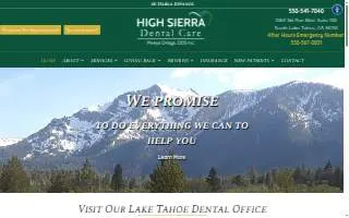 High Sierra Dental Care - Dr. Mireya Ortega, DDS website