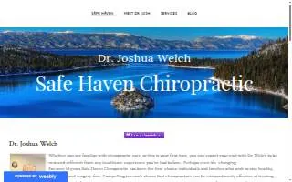 Safe Haven Chiropractic - Dr. Joshua Welch website
