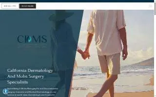 California Dermatology and Mohs Surgery Specialists website