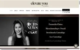 Elevate You Studio website