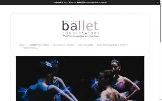 Bay Area Ballet Conservatory website