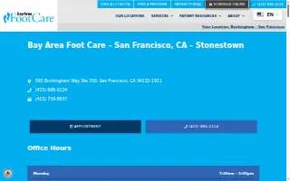 Bay Area Foot Care of South San Francisco website