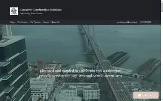 Complete Construction Solutions website