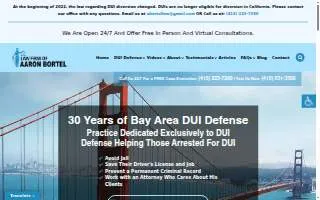 Law Firm of Aaron Bortel website