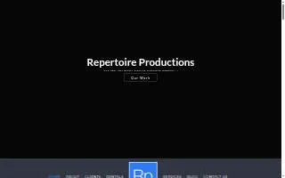 Repertoire Productions website
