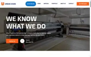Urban Signs LLC website