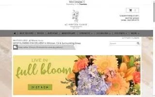 AZ Whittier Florist website