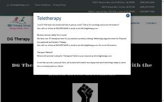 DG Therapy Group website