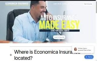 Economica Insurance website