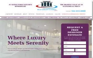 New Concept Cabinet Inc. of South Whittier website