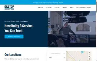 Oilstop Drive Thru Oil Change of South Whittier website