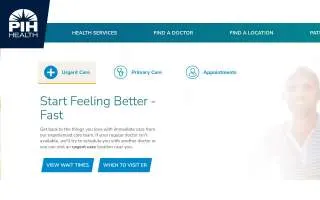 PIH Health Women's Center Wells Medical Office Building website
