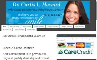 Dr. Curtis L. Howard D.D.S website