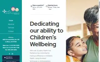 Health Ave Pediatrics of Spring Valley website