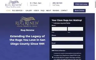 Rug Renew website