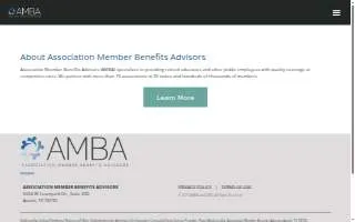 Amba Insurance Services website