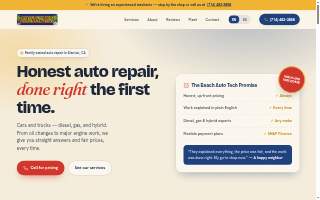 Beach Auto Tech website