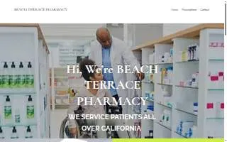 Beach Terrace Pharmacy website