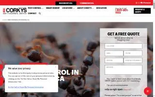 Corky's Pest Control of Stanton website