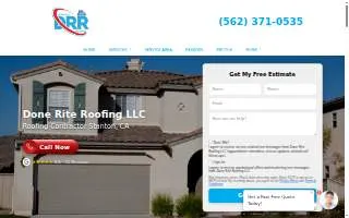 Done Rite Roofing website