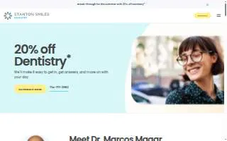 Stanton Smiles Dentistry website