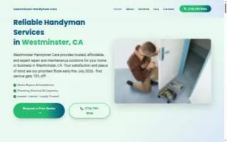 Westminster Handyman Care of Stanton website